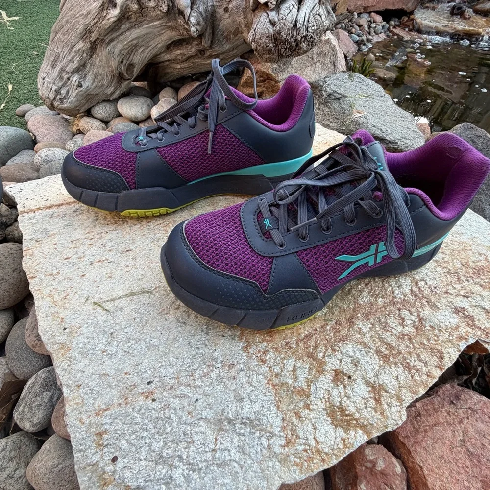 KURU Quantum 2 Womens 10.5 Walking Shoes Purple Black Comfort Sneaker EU42 - Picture 2 of 16